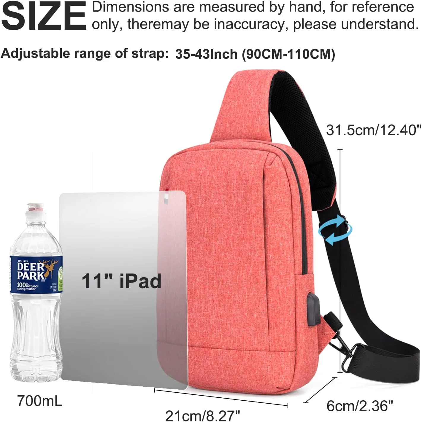 Messenger Bag Sling Bag Crossbody Shoulder Bag for Men Women Travel Work Satchel Bags