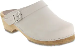 MIA Shoes Alma Womens Leather Clogs with Heels