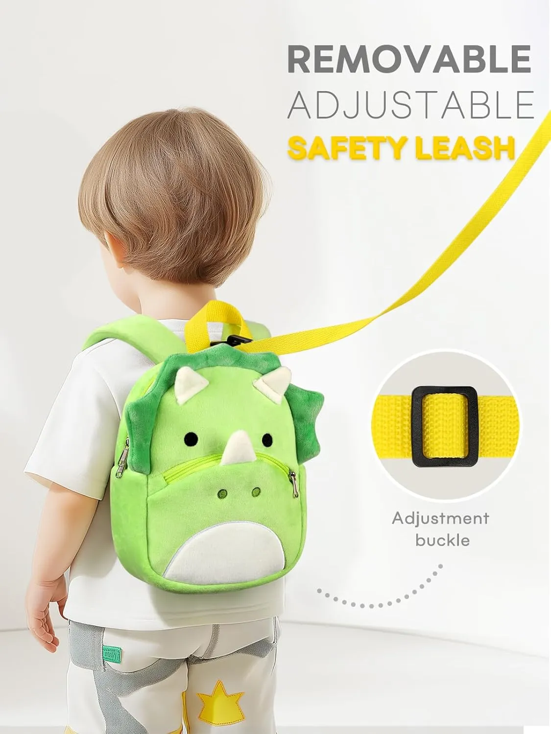 mibasies Toddler Backpacks for Girls 2-4: Plush Backpack -3D Animal Cartoon Mini Travel Bag -10 inch Toddler Backpack Leash