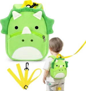 mibasies Toddler Backpacks for Girls 2-4: Plush Backpack -3D Animal Cartoon Mini Travel Bag -10 inch Toddler Backpack Leash