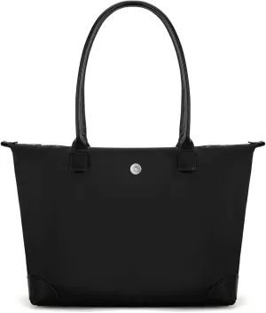 Milan Chiva Nylon Tote Bag for Women Large Shoulder Bag with Zipper Lightweight Foldable Work Tote