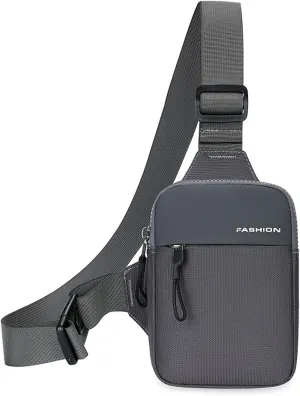 Mini Sling Bag Men Small Crossbody Bag Women Fanny Packs Casual Phone Chest Bag Waterproof Slim Personal Pocket Bag Backpack for Travel Hiking