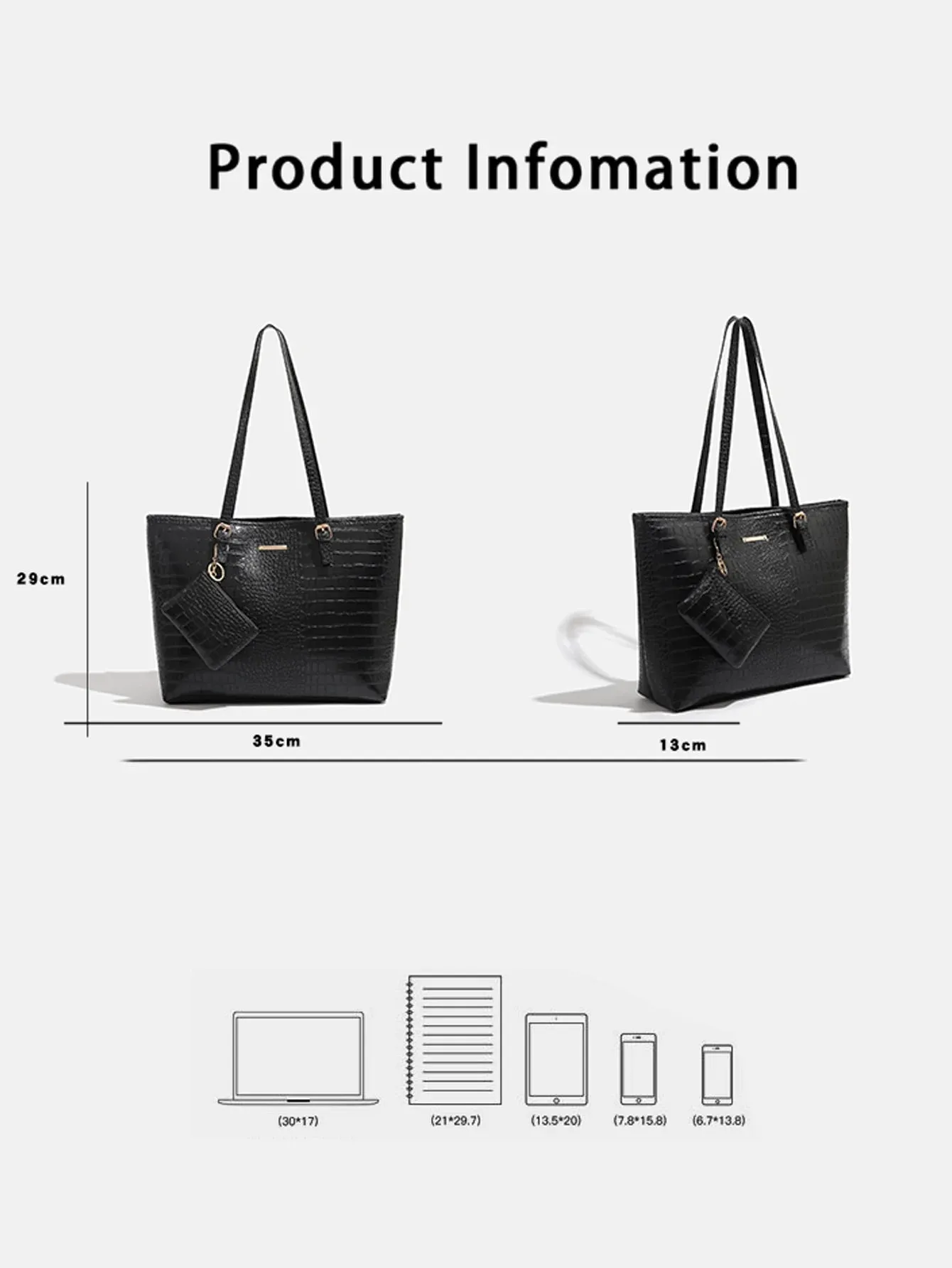 Minimalist Leather Tote Bag – Lightweight & Stylish for Everyday Use