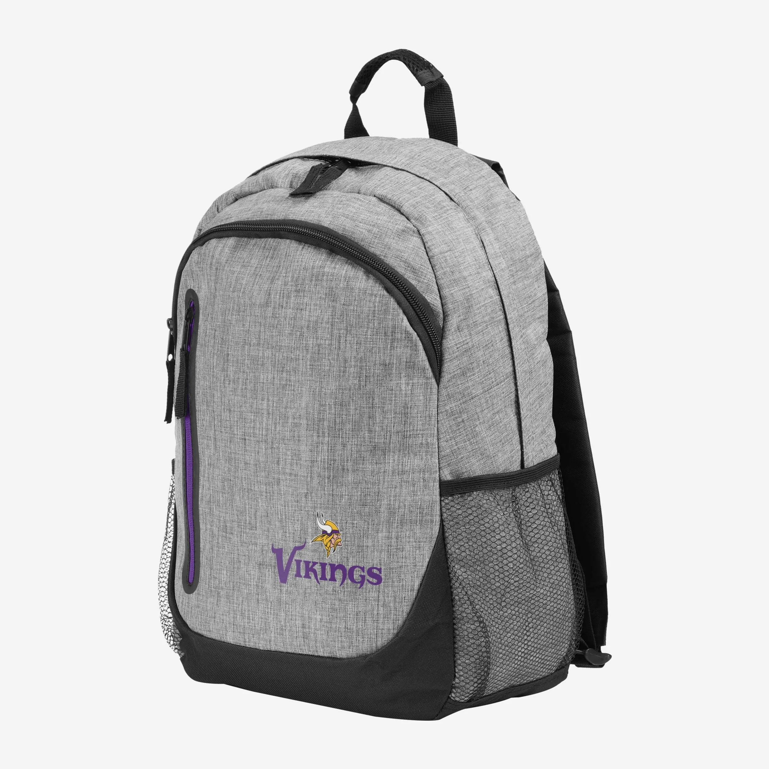 Minnesota Vikings Heather Grey Bold Color Backpack