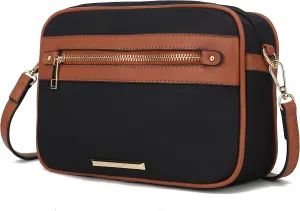 MKF Collection Crossbody Bag for Women Designer Crossover Lady Handbag Messenger Purse
