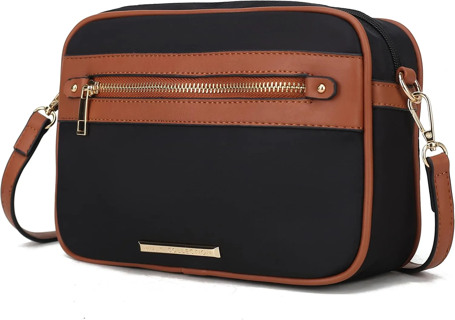 MKF Collection Crossbody Bag for Women Designer Crossover Lady Handbag Messenger Purse