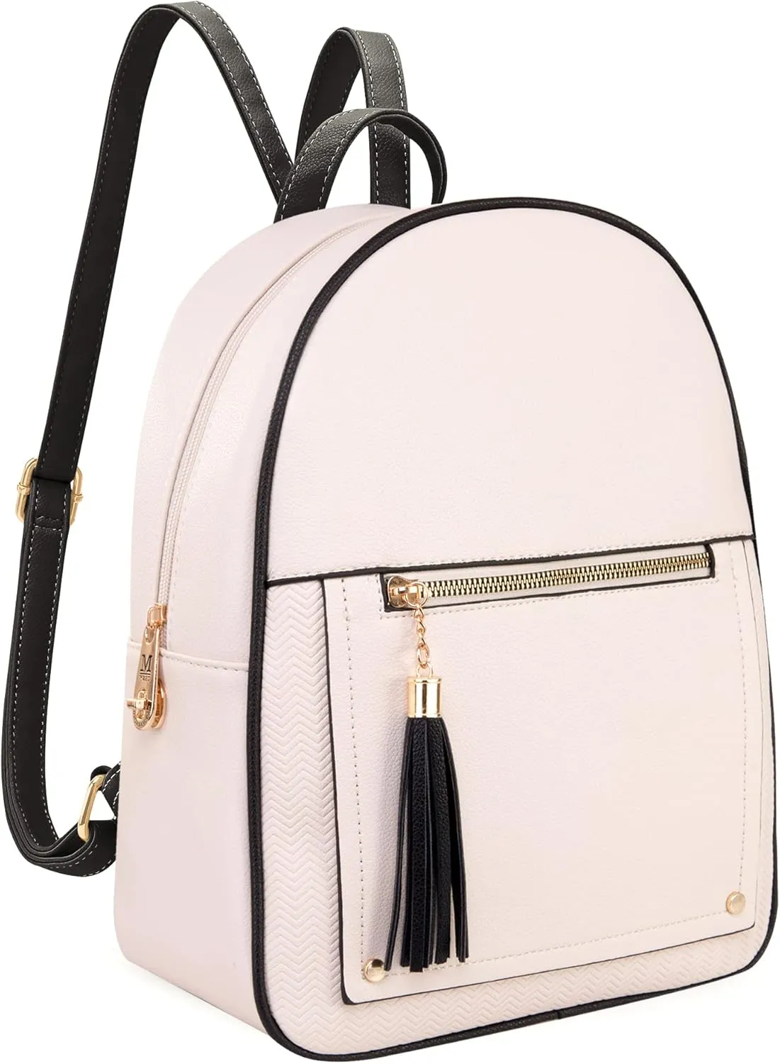 Montana West Medium Backpack Purse for Women Anti Theft Backpack with Secured Zipper & Tassel,MWC-1041BG-BK