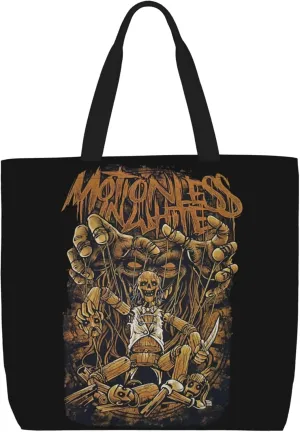 Motionless Rock In White Tote Bag for Women Lightweight Large Tote Bag Shoulder Bag Handbag for Travel Work Gym