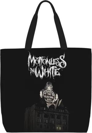 Motionless Rock In White Tote Bag for Women Lightweight Large Tote Bag Shoulder Bag Handbag for Travel Work Gym