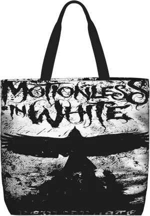 Motionless Rock In White Tote Bag for Women Lightweight Large Tote Bag Shoulder Bag Handbag for Travel Work Gym