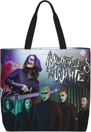 Motionless Rock In White Tote Bag for Women Lightweight Large Tote Bag Shoulder Bag Handbag for Travel Work Gym