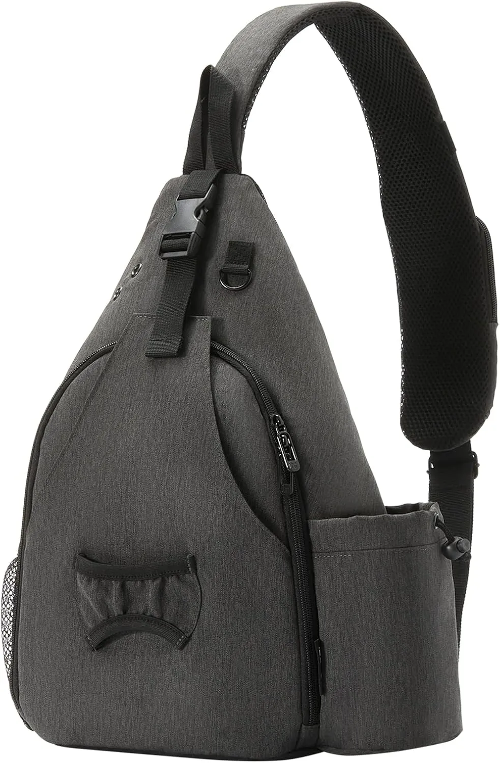 MOYAQI Disc Golf Bag with Retriever Holder and Storage Pockets, Disc Golf Backpack with 8-10 Disc Capacity, Padded Adjustable Strap and Back Panel, Lightweight and Durable