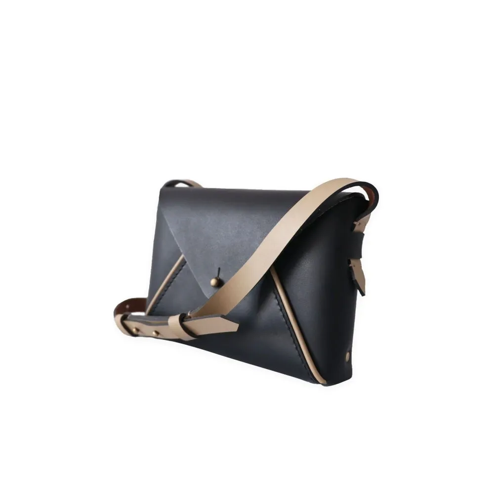Nappa Dori Black Envelope Sling