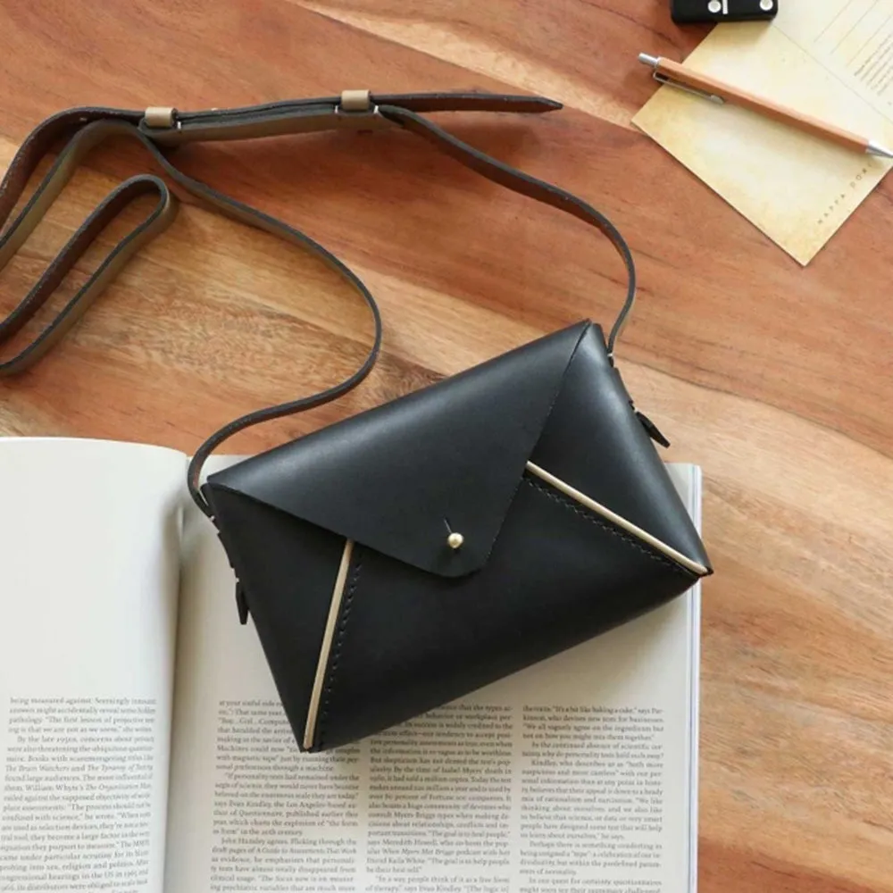 Nappa Dori Black Envelope Sling