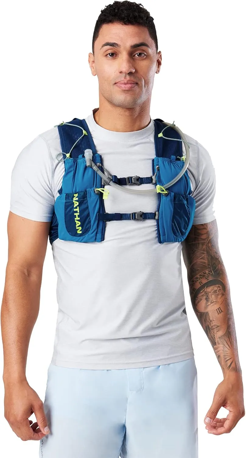 Nathan Limitless 8L Hydration Sling, Two Side Pockets & Small Zipper Stash Pocket for Essential Storage, Breathable & Moisture Wicking