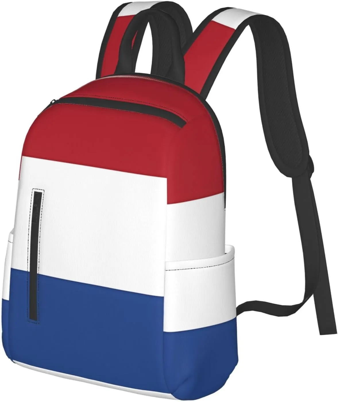 Netherlands Holland Flag Casual Backpacks Large Capacity Laptop Backpack Sports Fitness Rucksack Travel Carry-On Daypack Work Bag for Outdoor Camping