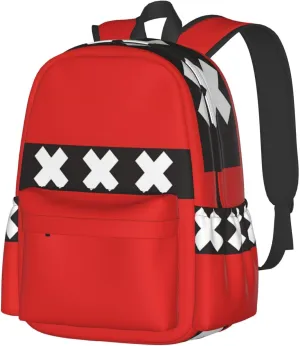 Netherlands Holland Flag Large Travel Backpack Casual Backpacks Laptop Daypack Working Rucksack Lightweight Back Pack Sports Bag with Adjustable Shoulder Strap