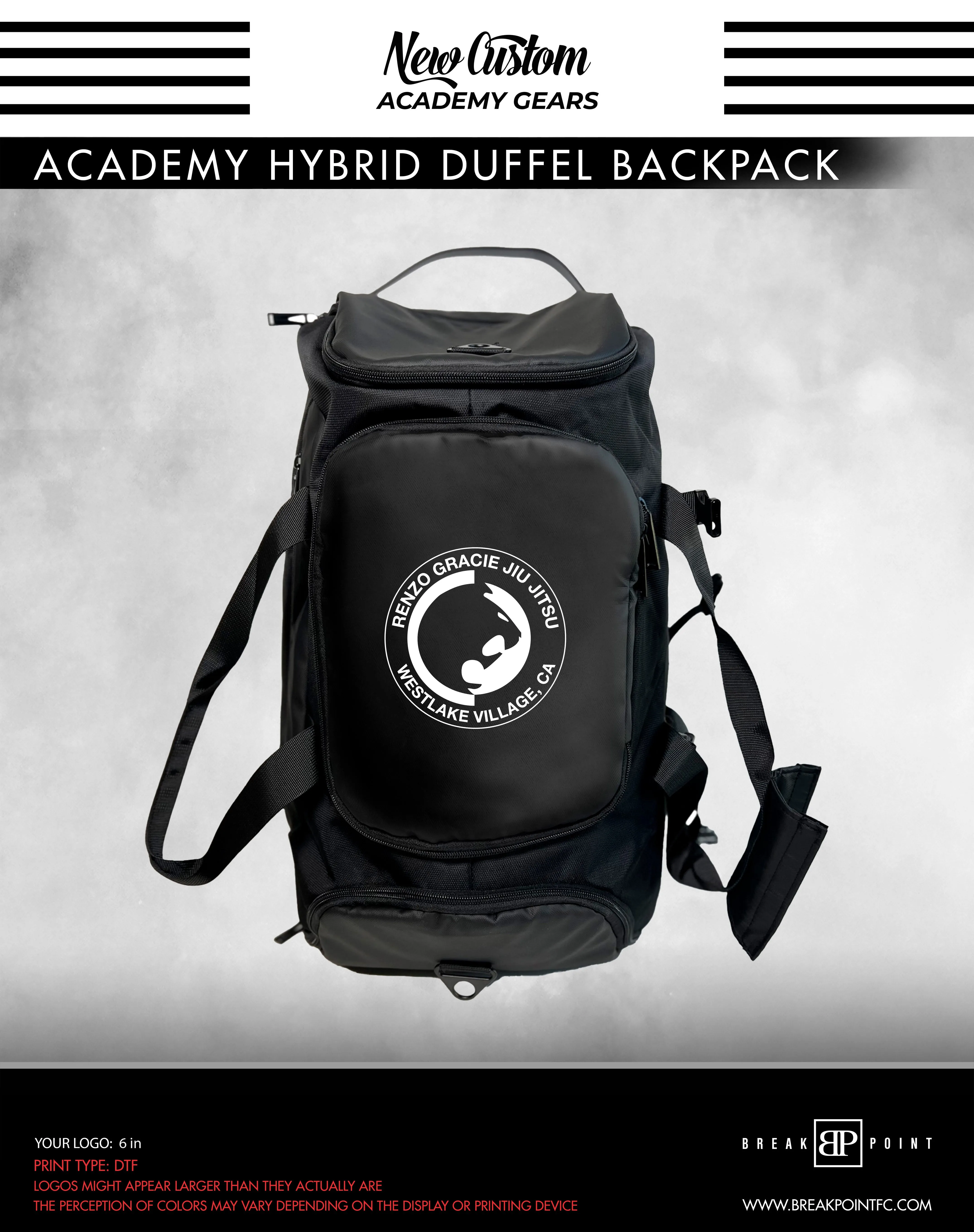 Neto Gomes BJJ Academy Hybrid Duffel Backpack #831 B