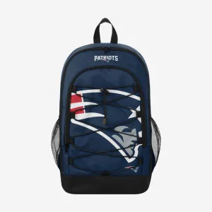 New England Patriots Big Logo Bungee Backpack