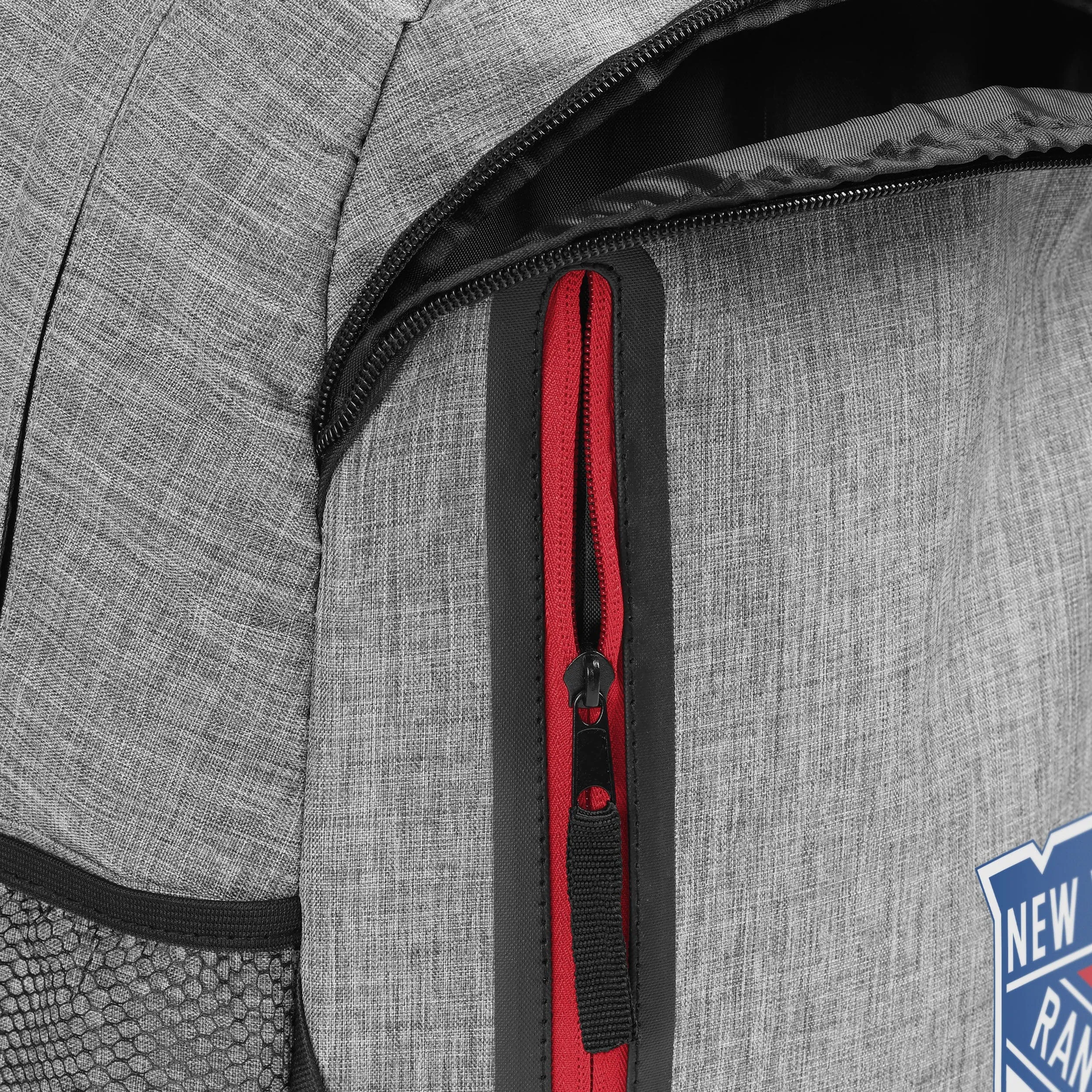 New York Rangers Heather Grey Bold Color Backpack