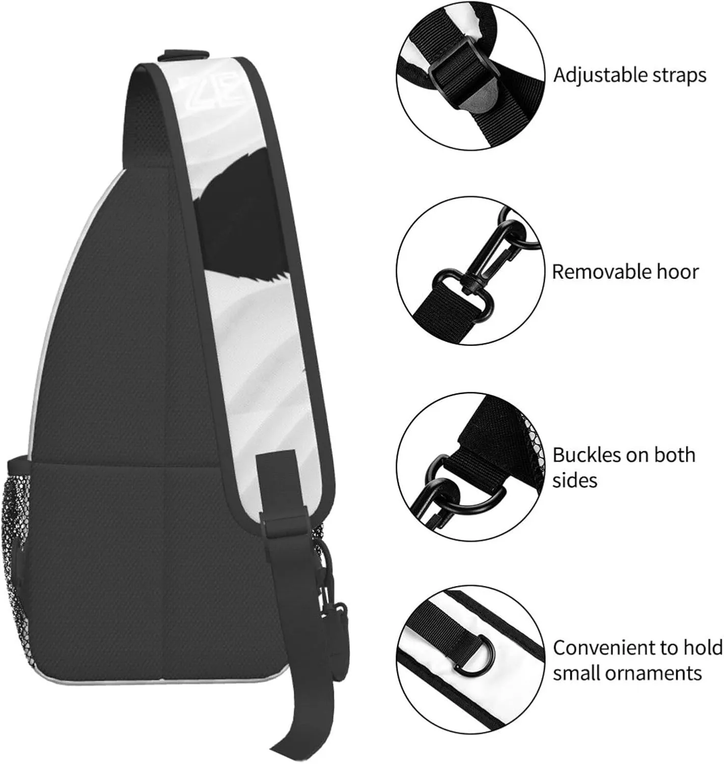 New Zealand Kiwi Bird Small Crossbody Backpack Sling Bag For Men Women Mini One Shoulder Chest Bags Gym Sport Travel Hiking Daypack