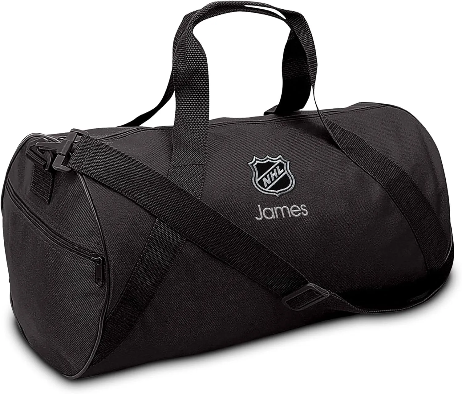 NHL Shield Personalized Youth Duffel Bag (Black)
