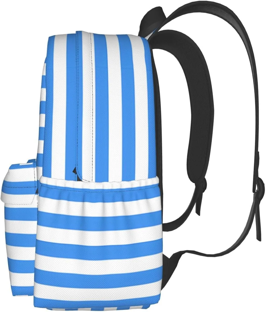 Nicaragua Flag Stripes Casual Backpack Large Capacity Travel Backpacks Laptop Daypack Commuter Rucksack Adjustable Strap Sports Bags for Hiking Biking