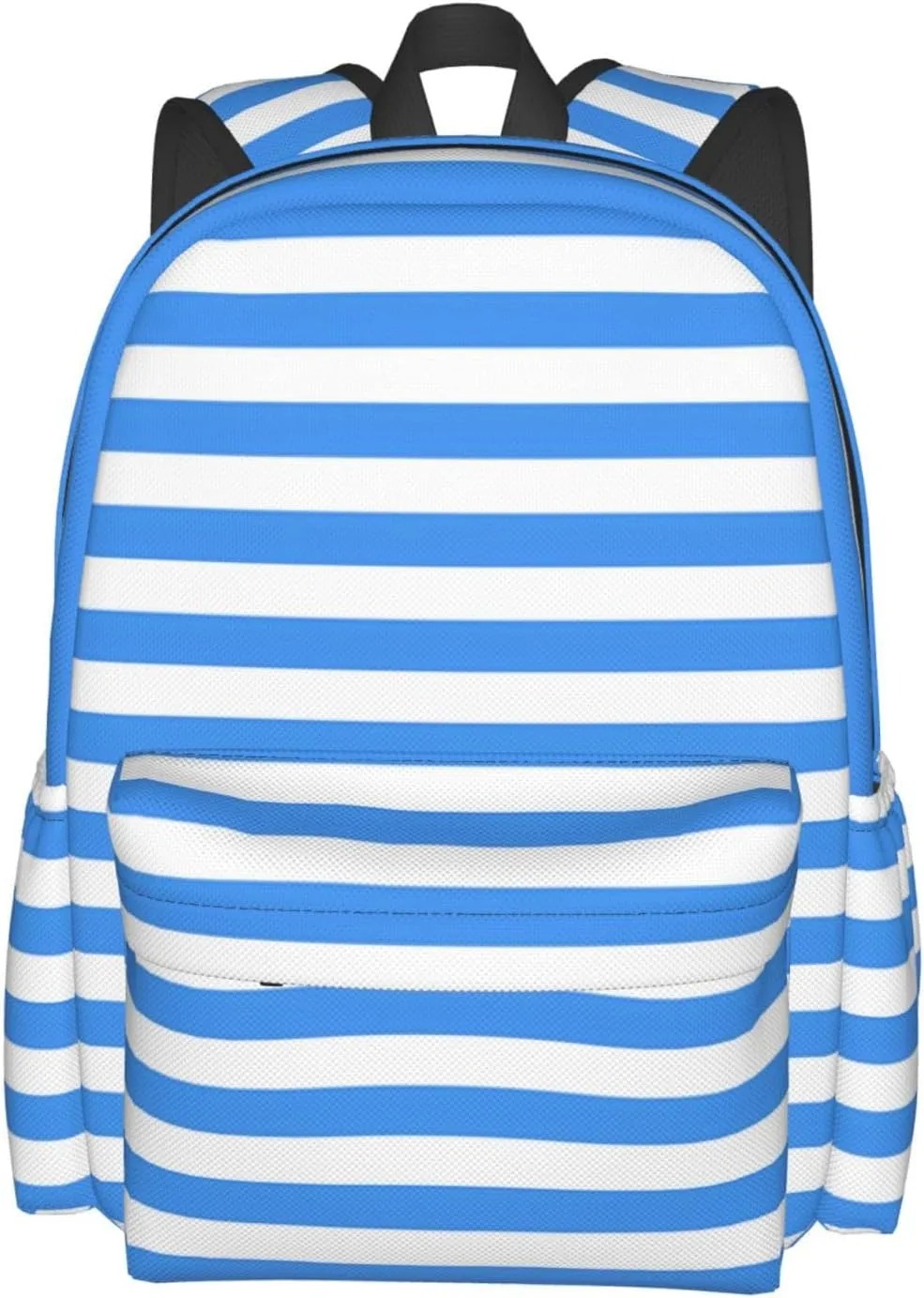 Nicaragua Flag Stripes Casual Backpack Large Capacity Travel Backpacks Laptop Daypack Commuter Rucksack Adjustable Strap Sports Bags for Hiking Biking