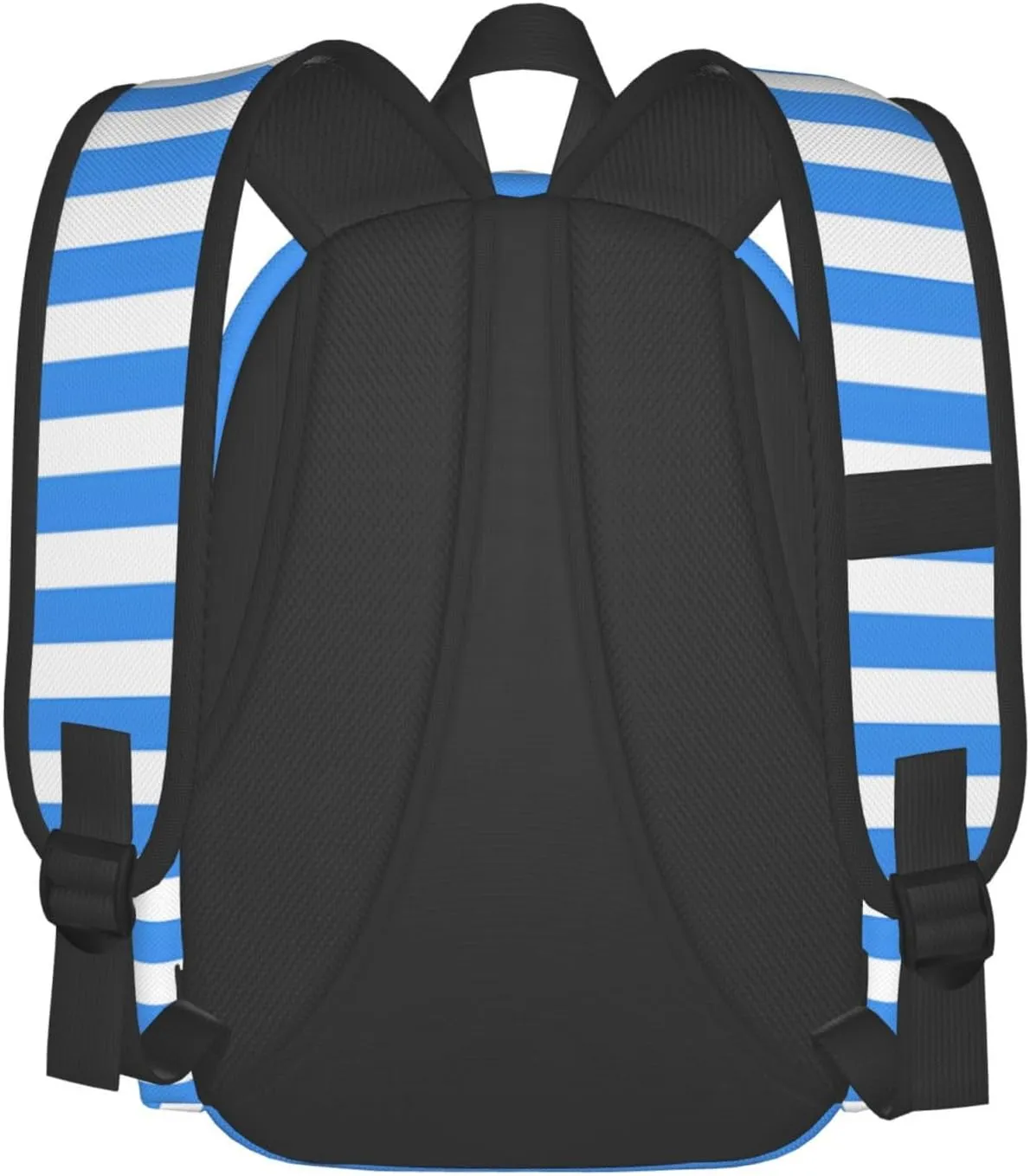 Nicaragua Flag Stripes Casual Backpack Large Capacity Travel Backpacks Laptop Daypack Commuter Rucksack Adjustable Strap Sports Bags for Hiking Biking