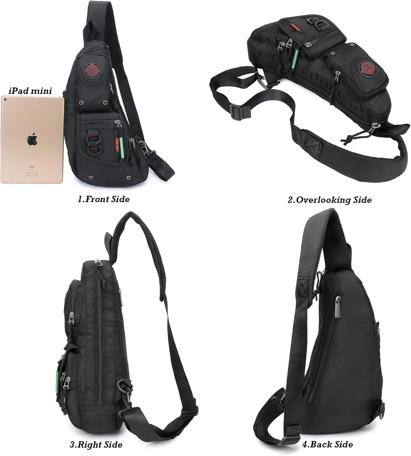 NICGID Sling Backpacks, Sling Chest Bag Shoulder Crossbody Bags for Men Women Outdoor Travel
