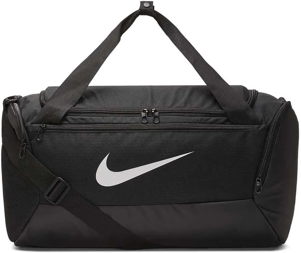 Nike Brasilia Small Duffel-9.0, Black/Black/White, One Size