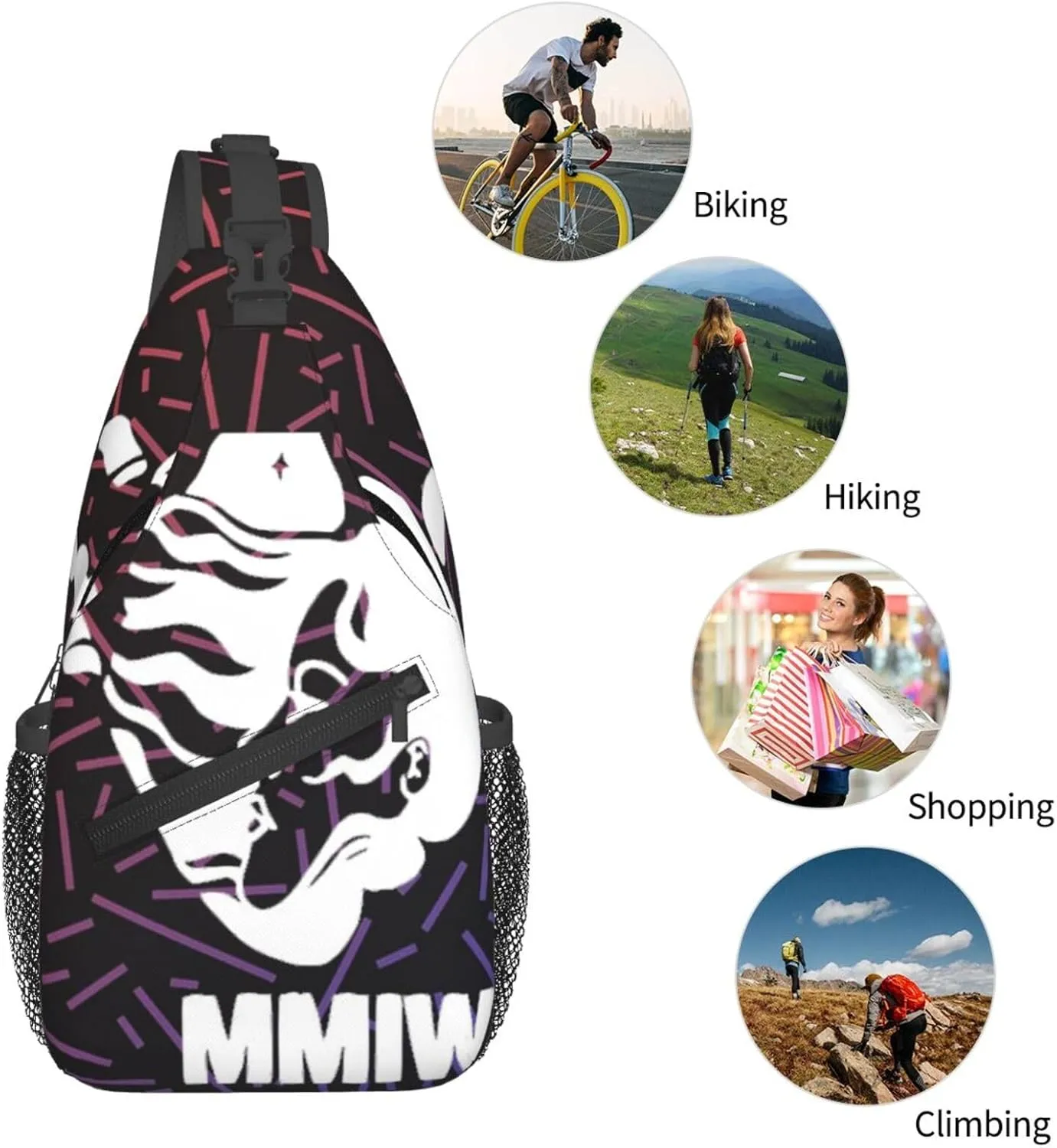 No More Stolen Sisters Mmiw Small Crossbody Backpack Sling Bag For Men Women Mini One Shoulder Chest Bags Gym Sport Travel Hiking Daypack