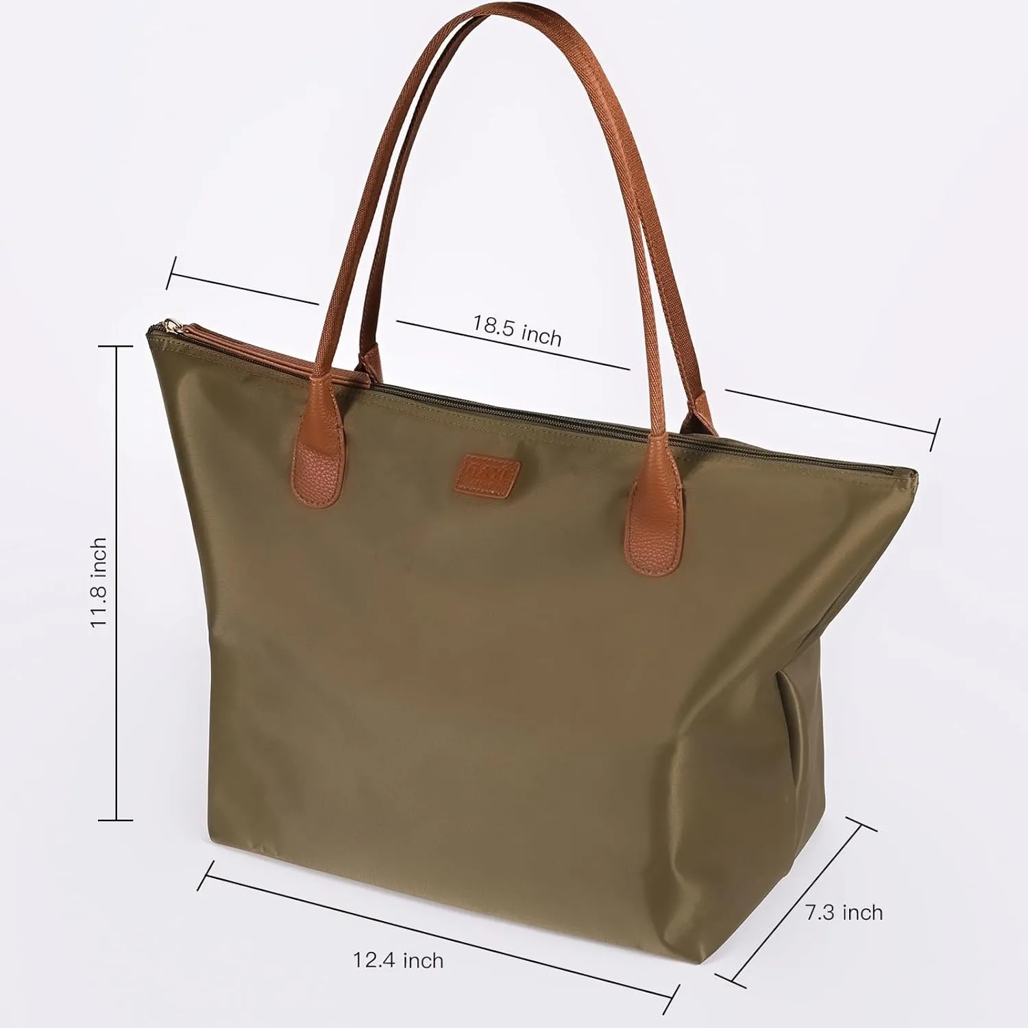 Nylon Tote Bag for Women, Large Foldable Weekend Hobo Purses for Women, Shoulder Tote Handbags with Zipper