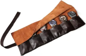 Oil Wax Leather with Wrist Strap Strap Strap Strap, Portable Mechanical Watch Storage Bag