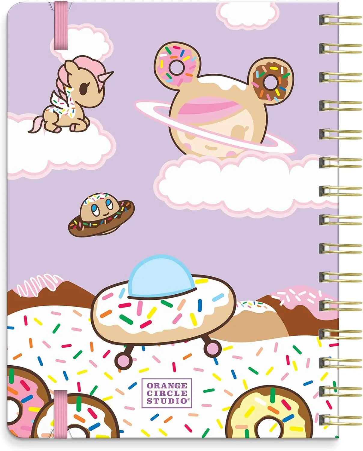 Orange Circle Studio Academic Planner 2026, Tokidoki, Deluxe Compact Flexi Planners, 17-Month Bound Weekly & Monthly Planner Organizer For School or Work, with Stickers & Notes Pages