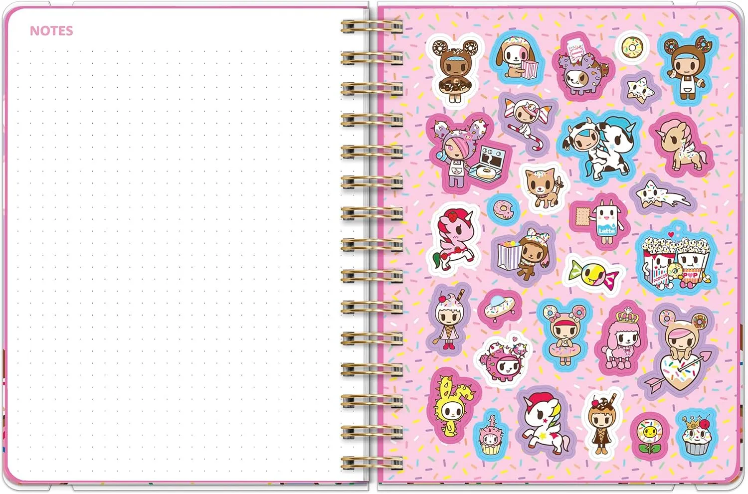 Orange Circle Studio Academic Planner 2026, Tokidoki, Deluxe Compact Flexi Planners, 17-Month Bound Weekly & Monthly Planner Organizer For School or Work, with Stickers & Notes Pages