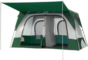 Outdoor Camping Tent Large Space Rainproof Breathable Two Rooms and One Living Room Family Tents Outdoor Tent for Camping Outdoor Mountaineering Trave