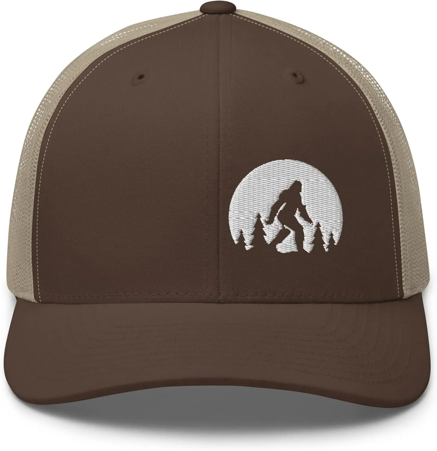 Outdoors SE Trucker Hat Mid Crown Curved Bill Adjustable Cap Transparent