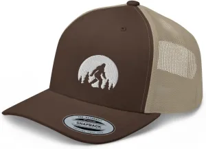 Outdoors SE Trucker Hat Mid Crown Curved Bill Adjustable Cap Transparent