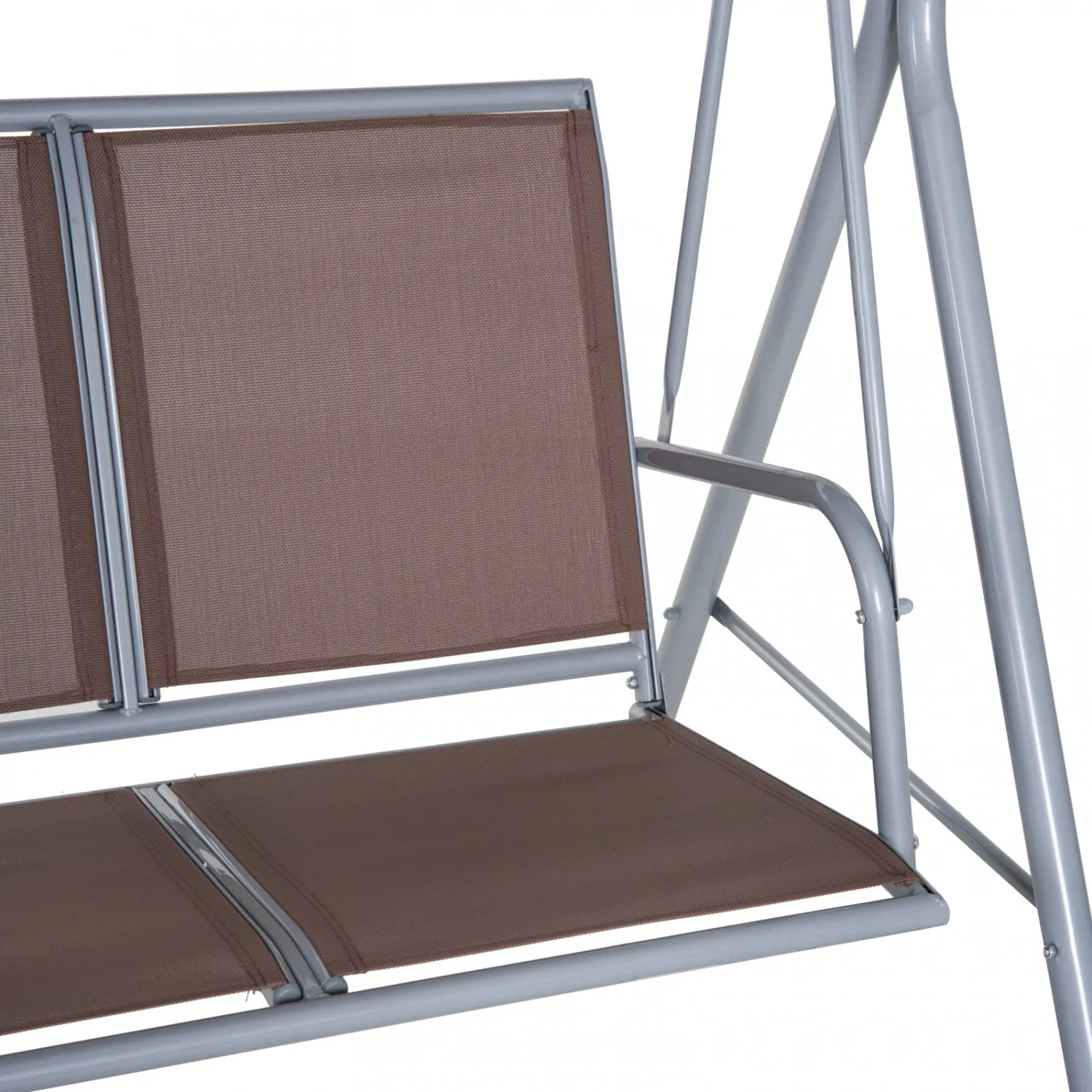 Outsunny 3-seater Patio Swing, Outdoor Swing Chair, A Frame Porch Swing With Canopy Garden Hammock G|Outsunny Cadre En Forme A 3 Places Exterieur Balancoire Jardin Hamac Porche Planeur Lit Fronde Siege