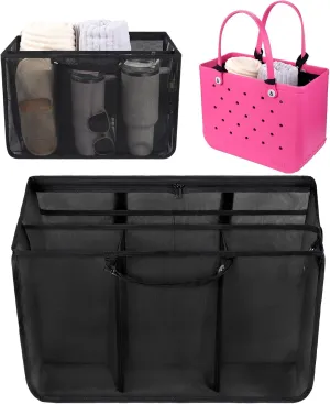 OUTXE Beach Bag Organizer Compatible with X Large Bogg Bag Accessories Inserts, Lightweight Mesh Insert Divider Pouch for Original XL Bogg Bags, Beach Tote Bags Insert for Organizing