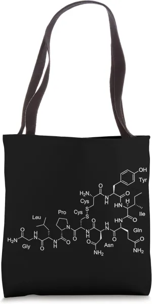 Oxytocin Chemistry Molecule Structure Tote Bag