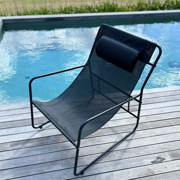 Palma Sling Chair - Set of 2 - Black