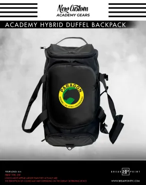 Paragon BJJ Academy Hybrid Duffel Backpack #1370 D