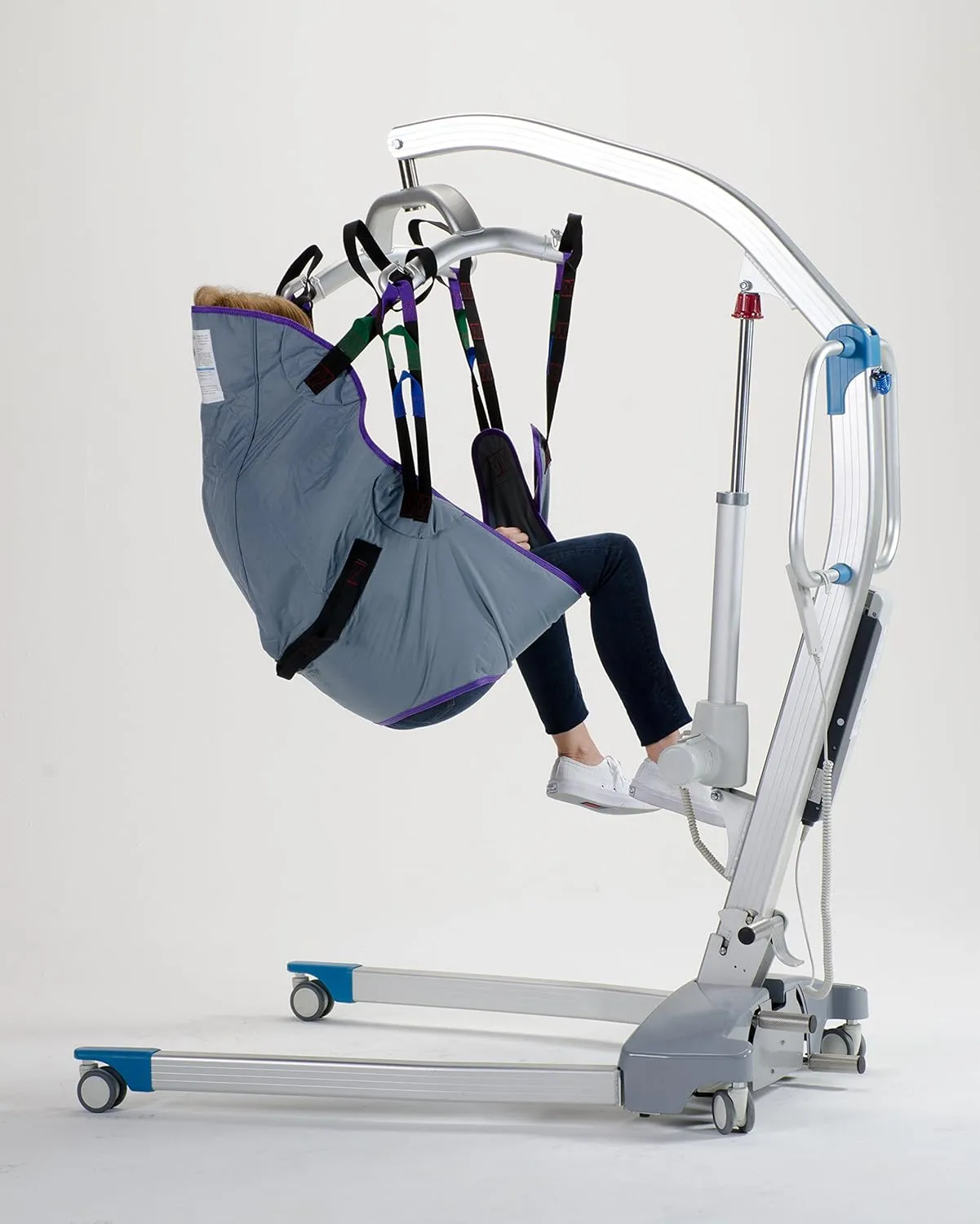 Patient Aid Full Body Padded Divided Leg Sling with Neck & Back Support for Bathing & Toileting, Patient Transfer Aid with 90-145 lbs Weight Capacity (Small) Works with Popular Patient Lift Brands