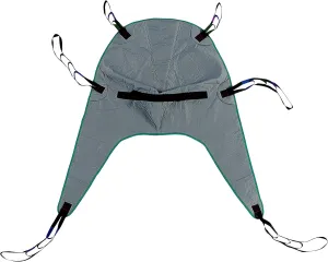 Patient Aid Full Body Padded Divided Leg Sling with Neck & Back Support for Bathing & Toileting, Patient Transfer Aid with 90-145 lbs Weight Capacity (Small) Works with Popular Patient Lift Brands
