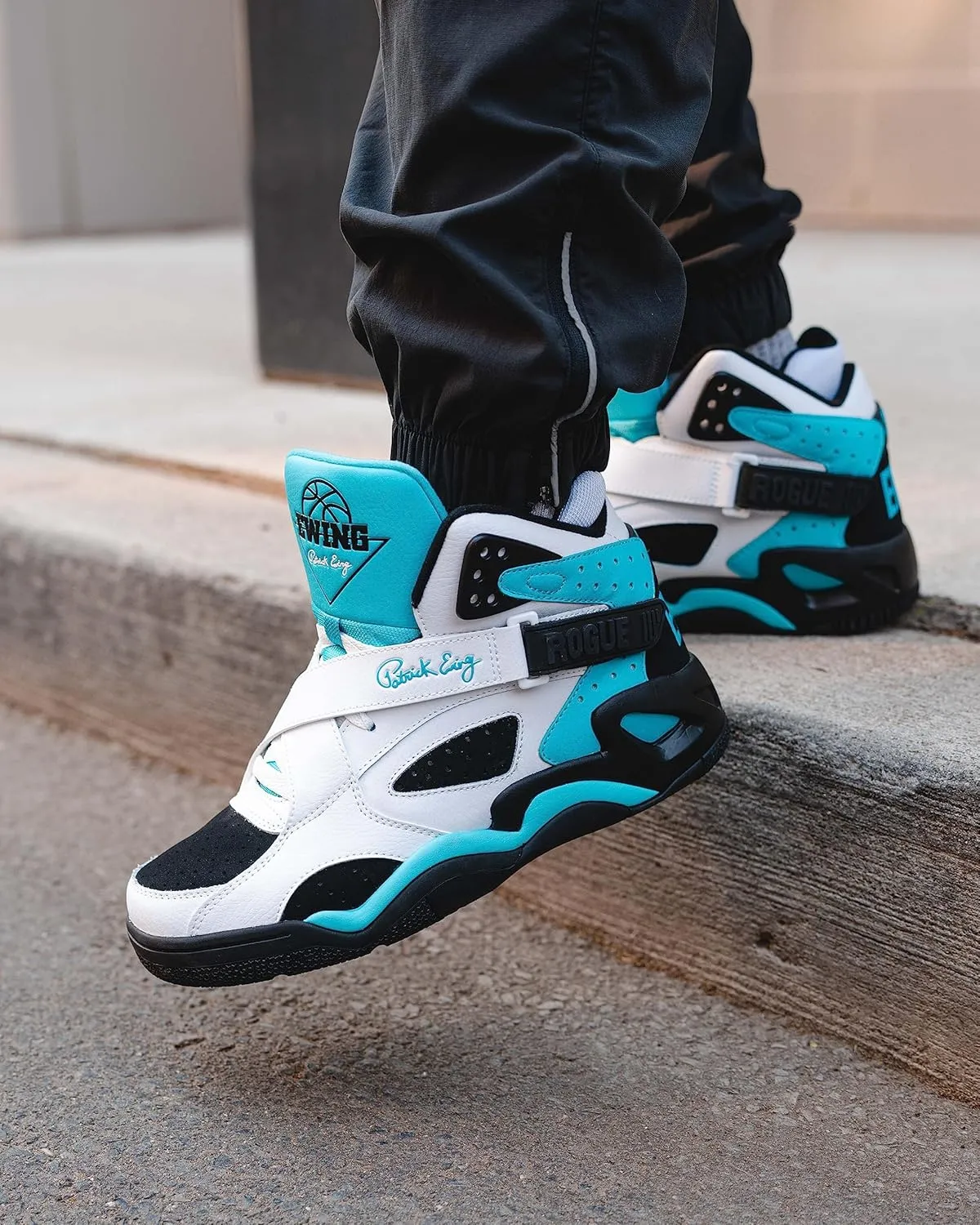 PATRICK EWING ATHLETICS ROGUE White/Black/Cyan Blue 1BM02092-117