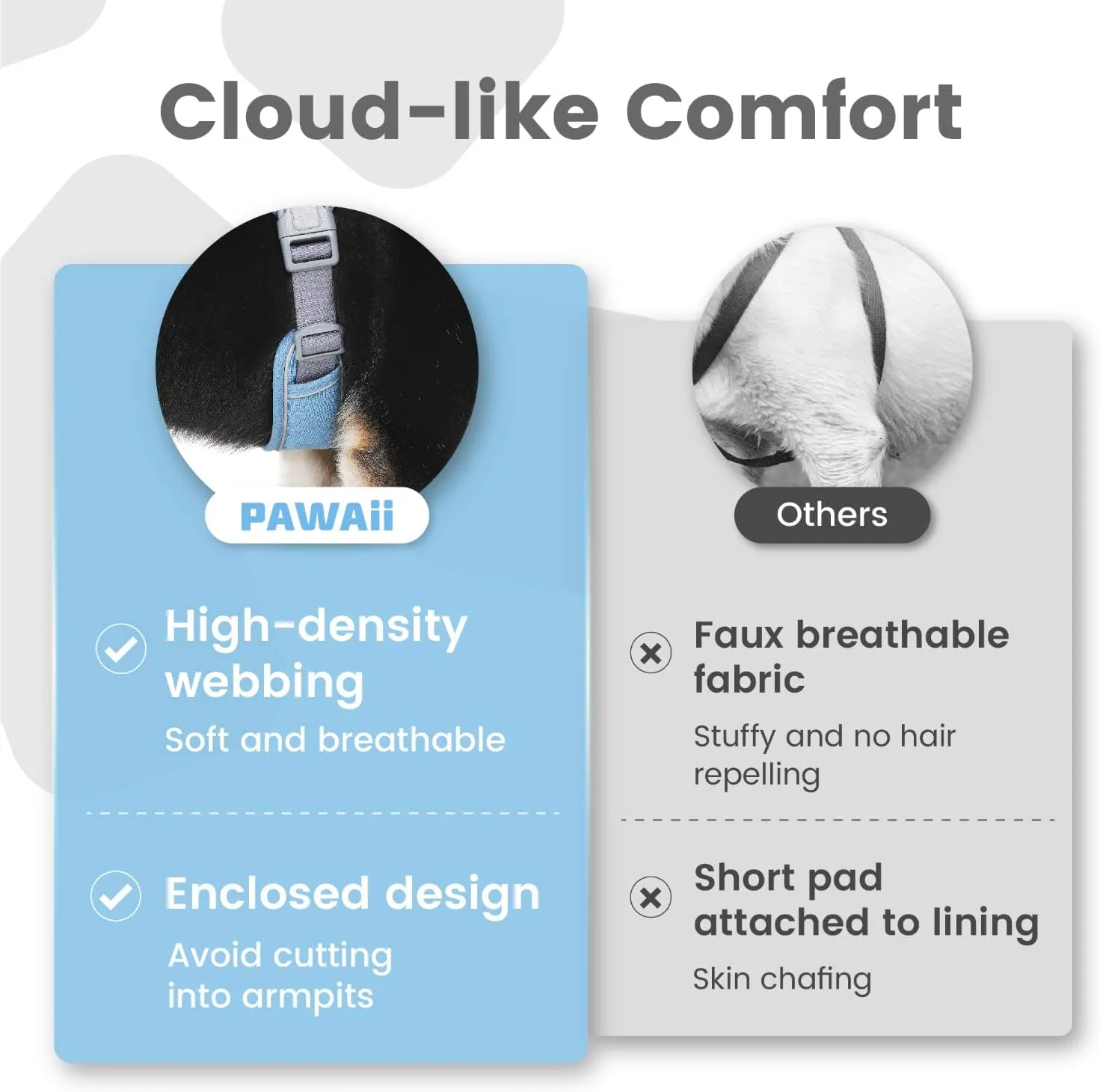Pawaii Dog Harness for Small Dogs No Pull, No Pull Dog Harness with Pet ID Tag, No Choke Front Clip Harness Dog, Adjustable Soft Padded Pet Vest with Easy Control Handle