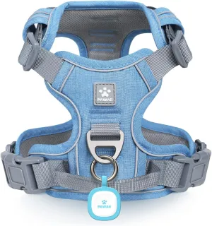 Pawaii Dog Harness for Small Dogs No Pull, No Pull Dog Harness with Pet ID Tag, No Choke Front Clip Harness Dog, Adjustable Soft Padded Pet Vest with Easy Control Handle