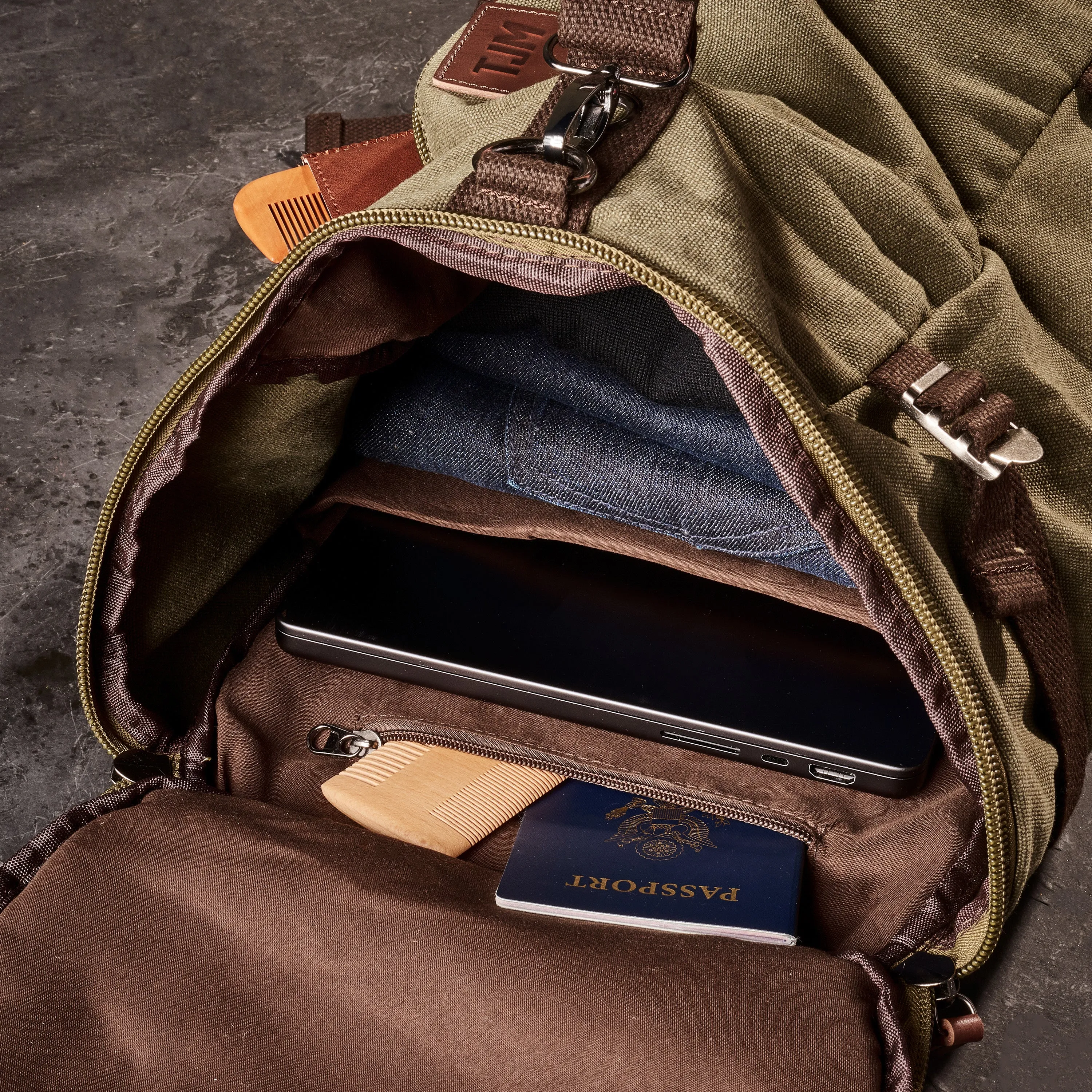 Personalized Backpack Duffel Bag - Hunter Green